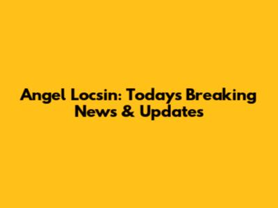 Angel Locsin: Today's Breaking News & Updates
