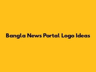 Bangla News Portal Logo Ideas