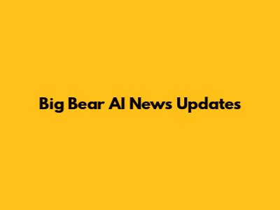 Big Bear AI News Updates