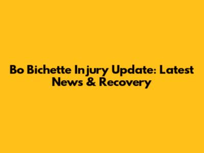 Bo Bichette Injury Update: Latest News & Recovery