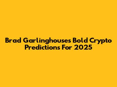 Brad Garlinghouse's Bold Crypto Predictions For 2025