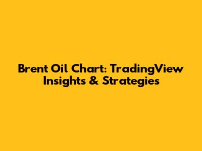 Brent Oil Chart: TradingView Insights & Strategies