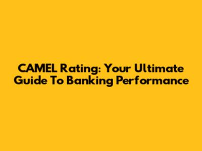 CAMEL Rating: Your Ultimate Guide To Banking Performance