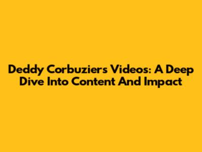 Deddy Corbuzier's Videos: A Deep Dive Into Content And Impact