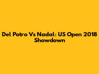 Del Potro Vs Nadal: US Open 2018 Showdown