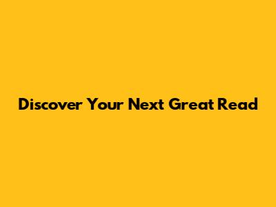 Discover Your Next Great Read