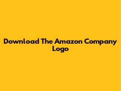 Download The Amazon Company Logo