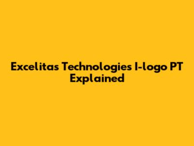 Excelitas Technologies I-logo PT Explained