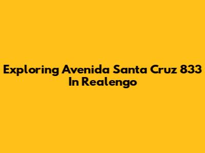 Exploring Avenida Santa Cruz 833 In Realengo