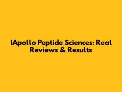IApollo Peptide Sciences: Real Reviews & Results