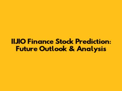IIJIO Finance Stock Prediction: Future Outlook & Analysis