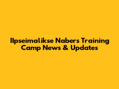 IIpseimalikse Nabers Training Camp News & Updates