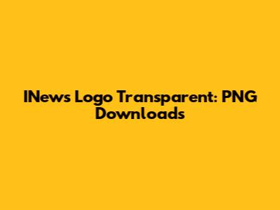 INews Logo Transparent: PNG Downloads
