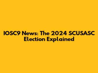 IOSC9 News: The 2024 SCUSASC Election Explained