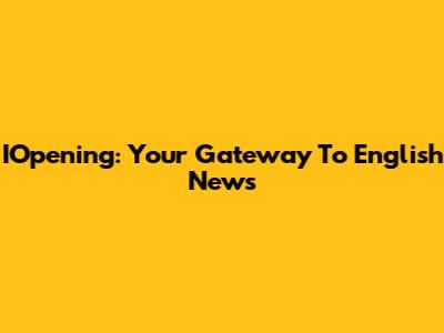IOpening: Your Gateway To English News