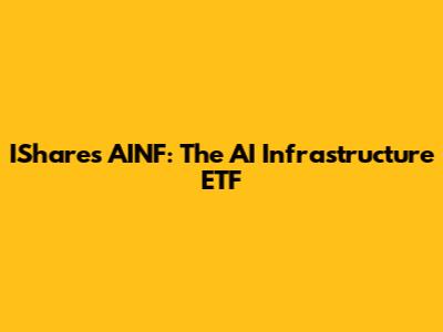 IShares AINF: The AI Infrastructure ETF