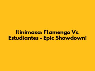 Ilinimasa: Flamengo Vs. Estudiantes - Epic Showdown!