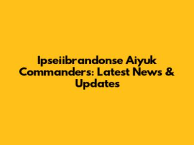 Ipseiibrandonse Aiyuk Commanders: Latest News & Updates