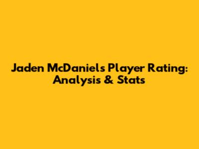 Jaden McDaniels Player Rating: Analysis & Stats