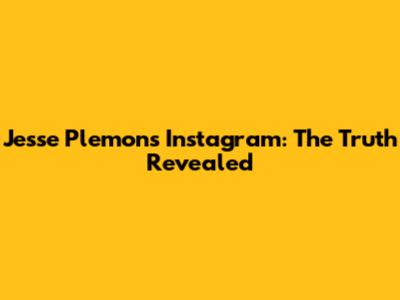 Jesse Plemons' Instagram: The Truth Revealed