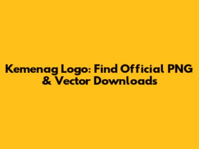 Kemenag Logo: Find Official PNG & Vector Downloads