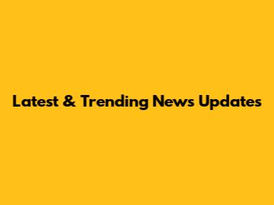 Latest & Trending News Updates