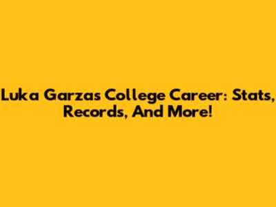 Luka Garza's College Career: Stats, Records, And More!