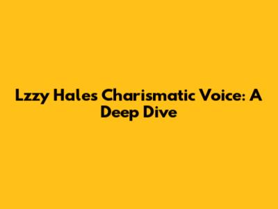 Lzzy Hale's Charismatic Voice: A Deep Dive