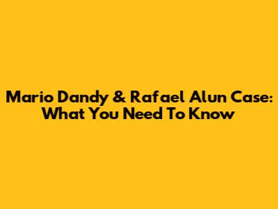 Mario Dandy & Rafael Alun Case: What You Need To Know