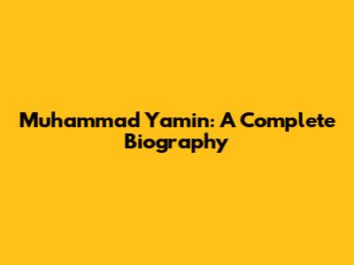 Muhammad Yamin: A Complete Biography