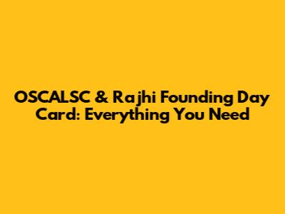 OSCALSC & Rajhi Founding Day Card: Everything You Need