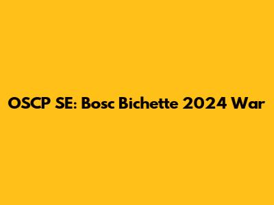OSCP SE: Bosc Bichette 2024 War