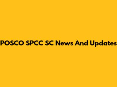 POSCO SPCC SC News And Updates