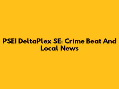 PSEI DeltaPlex SE: Crime Beat And Local News