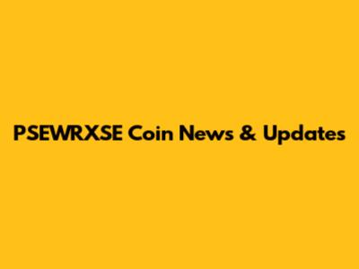 PSEWRXSE Coin News & Updates