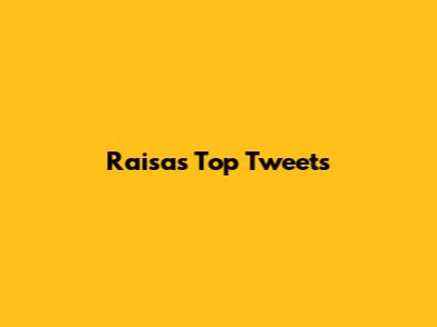 Raisa's Top Tweets
