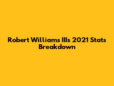 Robert Williams III's 2021 Stats Breakdown
