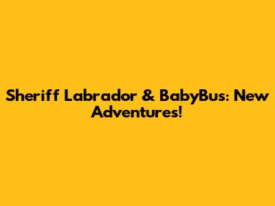 Sheriff Labrador & BabyBus: New Adventures!