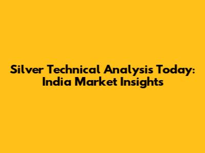 Silver Technical Analysis Today: India Market Insights