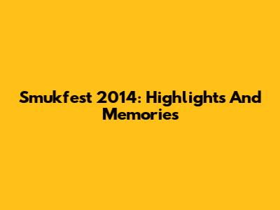 Smukfest 2014: Highlights And Memories