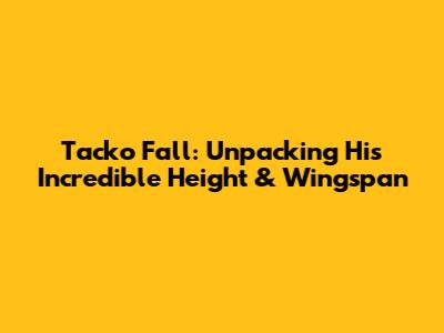 Tacko Fall: Unpacking His Incredible Height & Wingspan
