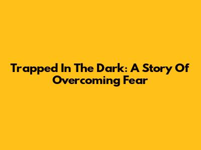 Trapped In The Dark: A Story Of Overcoming Fear